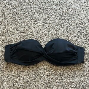 Black Strapless Bikini Top